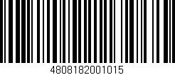 Código de barras (EAN, GTIN, SKU, ISBN): '4808182001015'