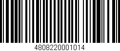 Código de barras (EAN, GTIN, SKU, ISBN): '4808220001014'