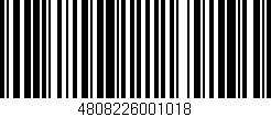 Código de barras (EAN, GTIN, SKU, ISBN): '4808226001018'