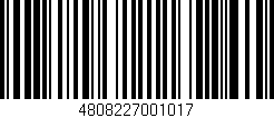 Código de barras (EAN, GTIN, SKU, ISBN): '4808227001017'