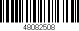 Código de barras (EAN, GTIN, SKU, ISBN): '48082508'