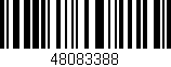 Código de barras (EAN, GTIN, SKU, ISBN): '48083388'