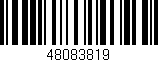Código de barras (EAN, GTIN, SKU, ISBN): '48083819'
