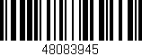 Código de barras (EAN, GTIN, SKU, ISBN): '48083945'