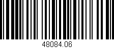 Código de barras (EAN, GTIN, SKU, ISBN): '48084.06'