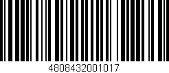 Código de barras (EAN, GTIN, SKU, ISBN): '4808432001017'