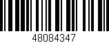 Código de barras (EAN, GTIN, SKU, ISBN): '48084347'