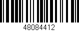 Código de barras (EAN, GTIN, SKU, ISBN): '48084412'