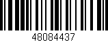 Código de barras (EAN, GTIN, SKU, ISBN): '48084437'