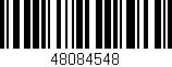 Código de barras (EAN, GTIN, SKU, ISBN): '48084548'
