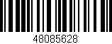 Código de barras (EAN, GTIN, SKU, ISBN): '48085628'