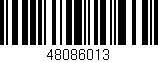 Código de barras (EAN, GTIN, SKU, ISBN): '48086013'