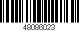 Código de barras (EAN, GTIN, SKU, ISBN): '48086023'