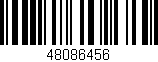 Código de barras (EAN, GTIN, SKU, ISBN): '48086456'