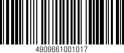 Código de barras (EAN, GTIN, SKU, ISBN): '4808661001017'