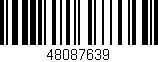 Código de barras (EAN, GTIN, SKU, ISBN): '48087639'
