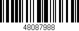 Código de barras (EAN, GTIN, SKU, ISBN): '48087988'