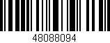 Código de barras (EAN, GTIN, SKU, ISBN): '48088094'