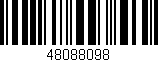 Código de barras (EAN, GTIN, SKU, ISBN): '48088098'