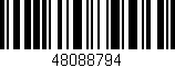 Código de barras (EAN, GTIN, SKU, ISBN): '48088794'