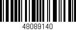 Código de barras (EAN, GTIN, SKU, ISBN): '48089140'