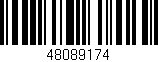 Código de barras (EAN, GTIN, SKU, ISBN): '48089174'