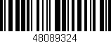 Código de barras (EAN, GTIN, SKU, ISBN): '48089324'