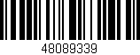 Código de barras (EAN, GTIN, SKU, ISBN): '48089339'