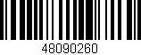 Código de barras (EAN, GTIN, SKU, ISBN): '48090260'