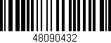 Código de barras (EAN, GTIN, SKU, ISBN): '48090432'