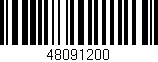 Código de barras (EAN, GTIN, SKU, ISBN): '48091200'