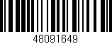 Código de barras (EAN, GTIN, SKU, ISBN): '48091649'
