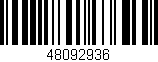Código de barras (EAN, GTIN, SKU, ISBN): '48092936'
