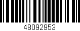 Código de barras (EAN, GTIN, SKU, ISBN): '48092953'