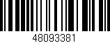 Código de barras (EAN, GTIN, SKU, ISBN): '48093381'
