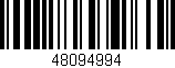 Código de barras (EAN, GTIN, SKU, ISBN): '48094994'