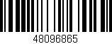 Código de barras (EAN, GTIN, SKU, ISBN): '48096865'