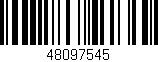 Código de barras (EAN, GTIN, SKU, ISBN): '48097545'