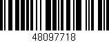 Código de barras (EAN, GTIN, SKU, ISBN): '48097718'