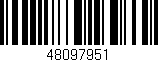 Código de barras (EAN, GTIN, SKU, ISBN): '48097951'