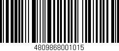 Código de barras (EAN, GTIN, SKU, ISBN): '4809868001015'
