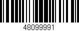 Código de barras (EAN, GTIN, SKU, ISBN): '48099991'