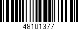 Código de barras (EAN, GTIN, SKU, ISBN): '48101377'