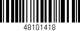 Código de barras (EAN, GTIN, SKU, ISBN): '48101418'