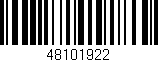 Código de barras (EAN, GTIN, SKU, ISBN): '48101922'