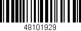 Código de barras (EAN, GTIN, SKU, ISBN): '48101929'
