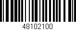 Código de barras (EAN, GTIN, SKU, ISBN): '48102100'