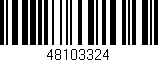 Código de barras (EAN, GTIN, SKU, ISBN): '48103324'