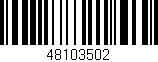 Código de barras (EAN, GTIN, SKU, ISBN): '48103502'
