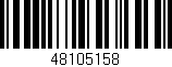 Código de barras (EAN, GTIN, SKU, ISBN): '48105158'